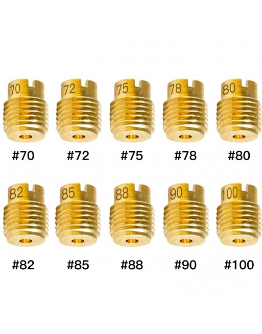 Main jet Keihin full screw type large type 10 round/large Suitable for Keihin FCR carburetor etc. Carburetor setting with storag