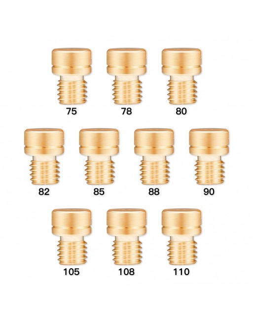 Main Jet Keihin Maru Small [5*6.7] Carburetor Setting Keihin af35 Main Jet for Motorcycles 75-110PC PWK PE 10 Size Set Main Jet